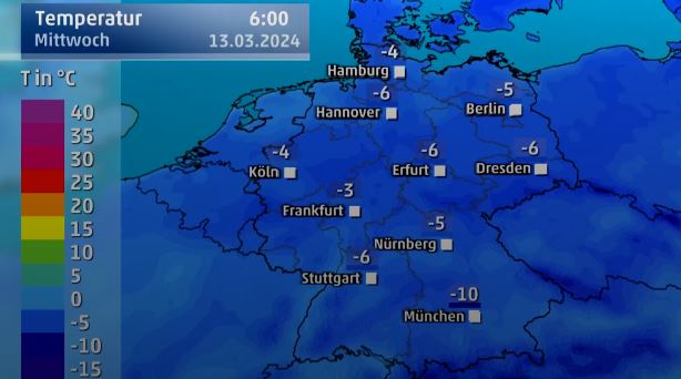 Zimne powietrze nad Niemcami – możliwa późna zima z temperaturami do -15 stopni