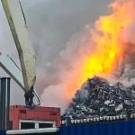 pożar port w Hamburgu