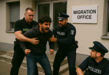 Awantura w urzędzie migracyjnym w Offenburgu. Agresywny 27-letni Afgańczyk zatrzymany po groźbach wobec urzędników