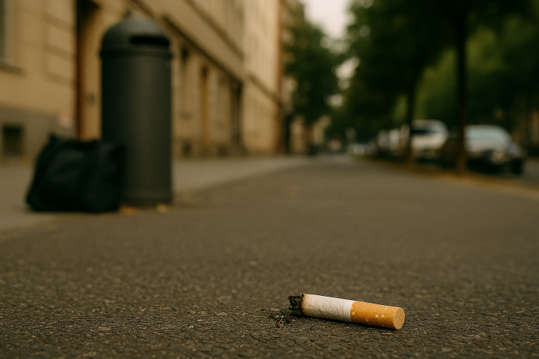 Niemcy: Zaśmiecanie niedopałkiem papierosa może kosztować nawet 250 euro!