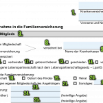 ubezpieczenie rodzinne w Niemczech – formularz krok 1