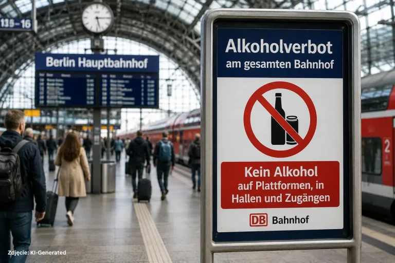 Zakaz spożywania alkoholu na dworcach Deutsche Bahn w Niemczech